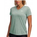 CAMISETA M/C MUJER UNDER ARMOUR Tech SSV- Twist-BLK 