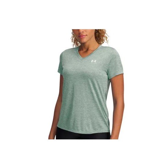 CAMISETA M/C MUJER UNDER ARMOUR Tech SSV- Twist-BLK 