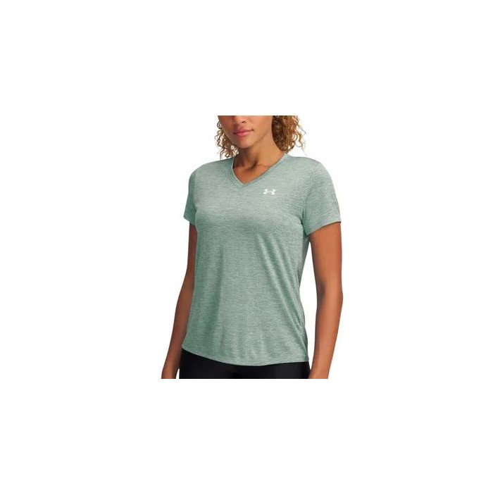 CAMISETA M/C MUJER UNDER ARMOUR Tech SSV- Twist-BLK 